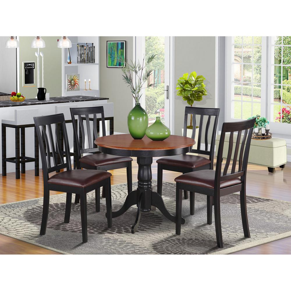 5  PC  Kitchen  nook  Dining  set-small  Table  as  well  as  4  Kitchen  Dining  Chairs. Picture 1