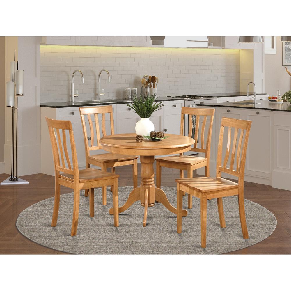 5  Pc  small  Kitchen  Table  and  Chairs  set-breakfast  nook  and  4  Kitchen  Chairs. Picture 1