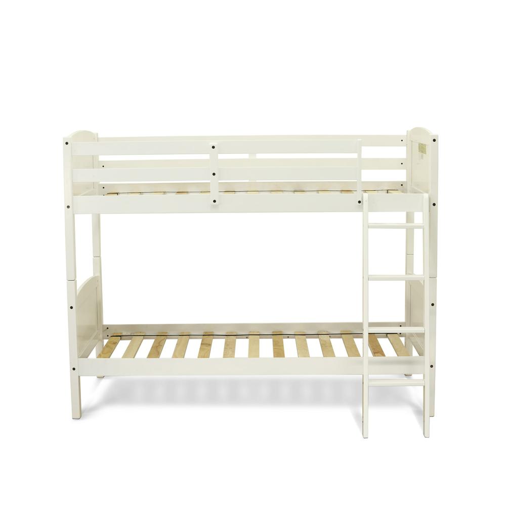 Albury Twin Bunk Bed in White Finish. Picture 2