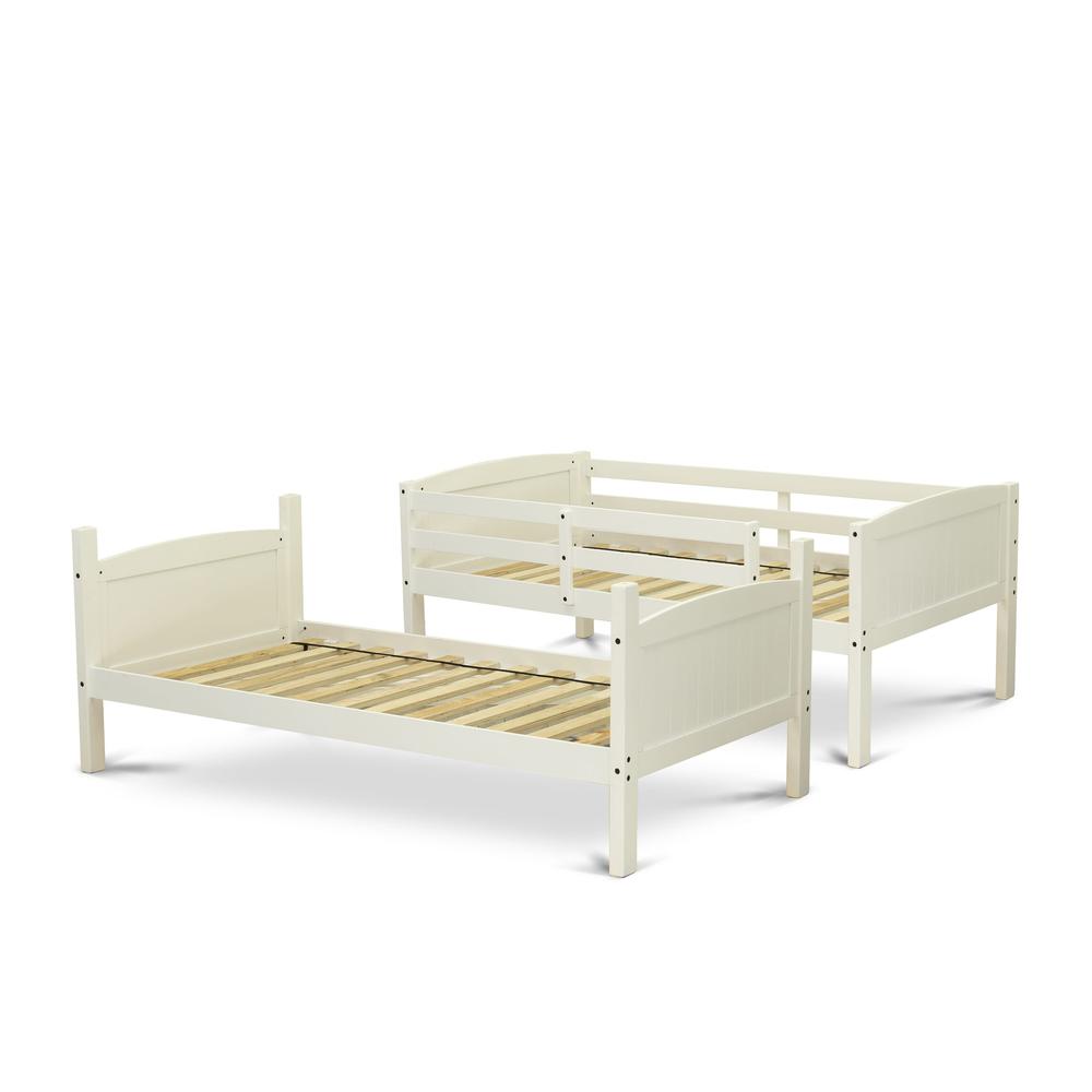 Albury Twin Bunk Bed in White Finish. Picture 5