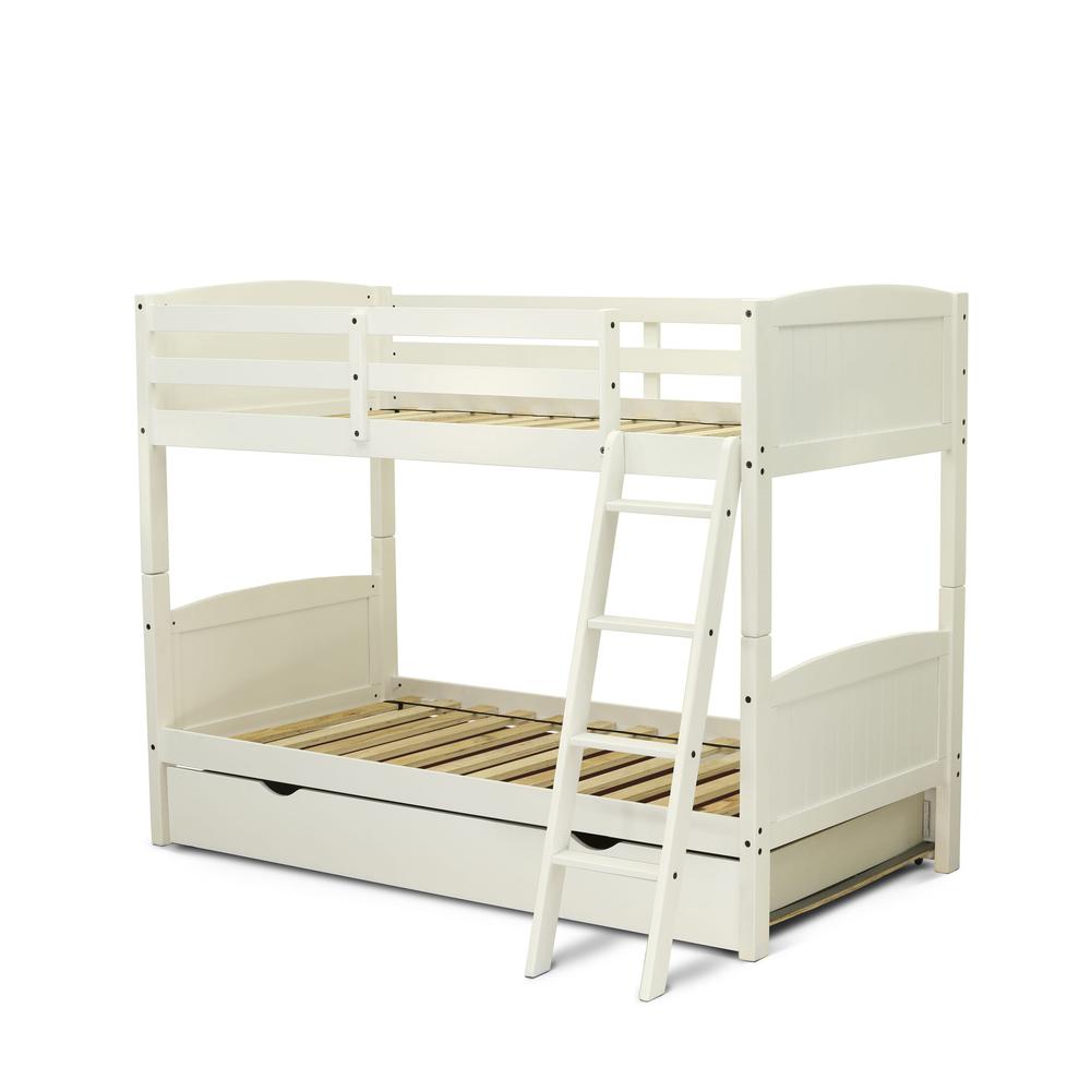 Youth Bunk Bed White, AYB-05-TU. The main picture.