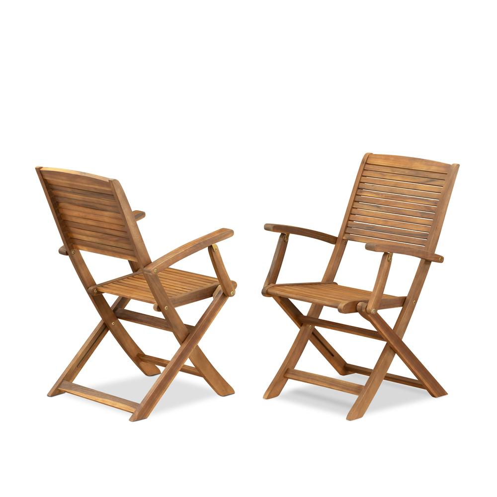 Modern Outdoor Patio Garden Side Wooden Patio Chairs. Picture 1