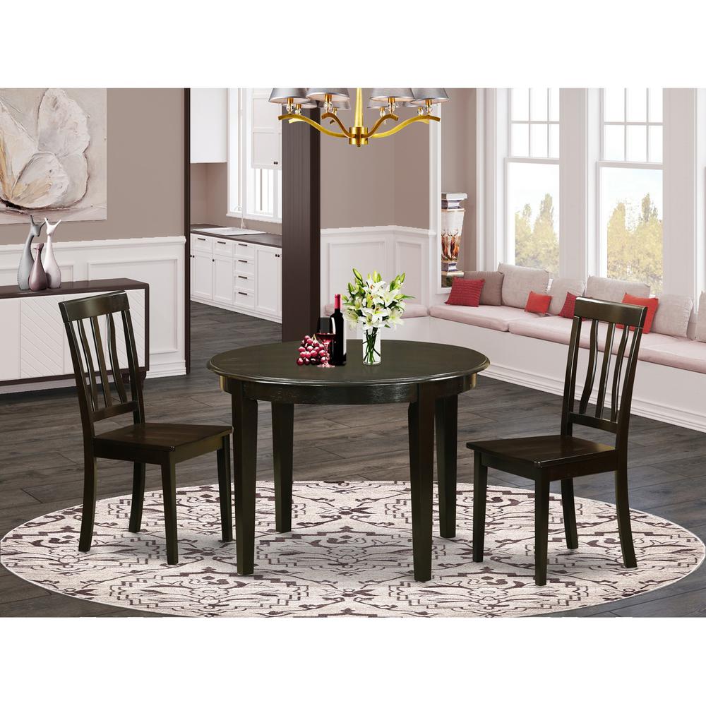 3  PC  Kitchen  nook  Dining  set-Kitchen  Table  and  2  dinette  Chairs. Picture 1