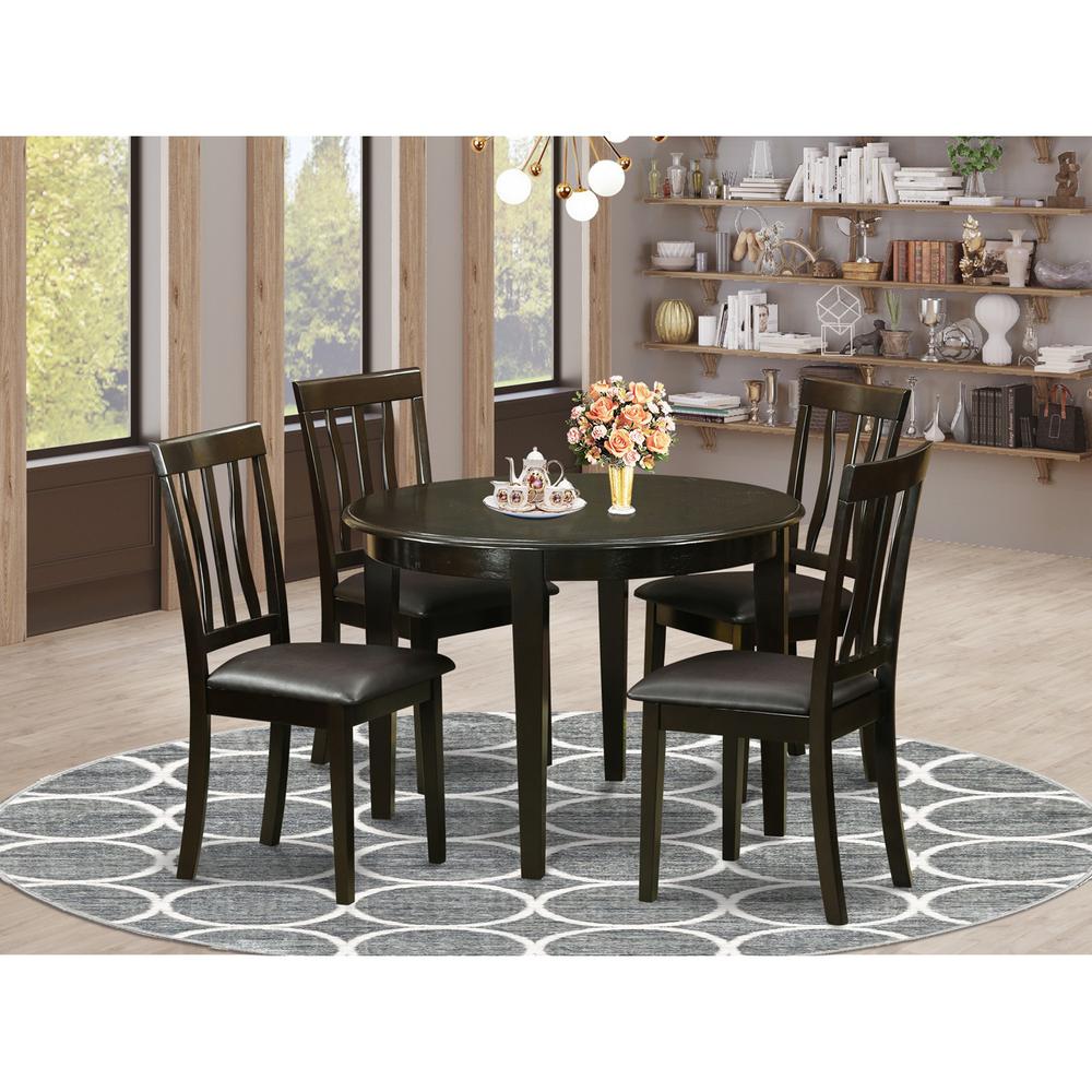 5  PC  small  Kitchen  Table  set-Kitchen  Table  and  4  Kitchen  Chairs. Picture 1