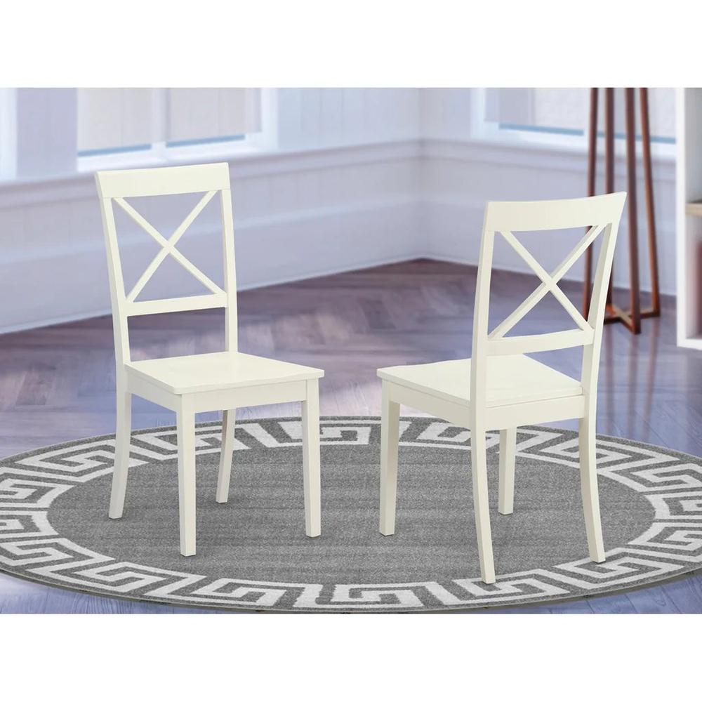 Boston  X-  back    Chair  for  dining  room  with    Wood  Seat,  Set  of  2. The main picture.