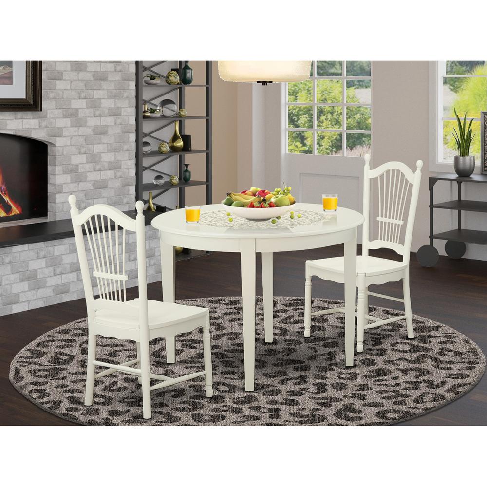 3  Pc  Kitchen  nook  Dining  set-Table  and  2  Dining  Chairs. Picture 1