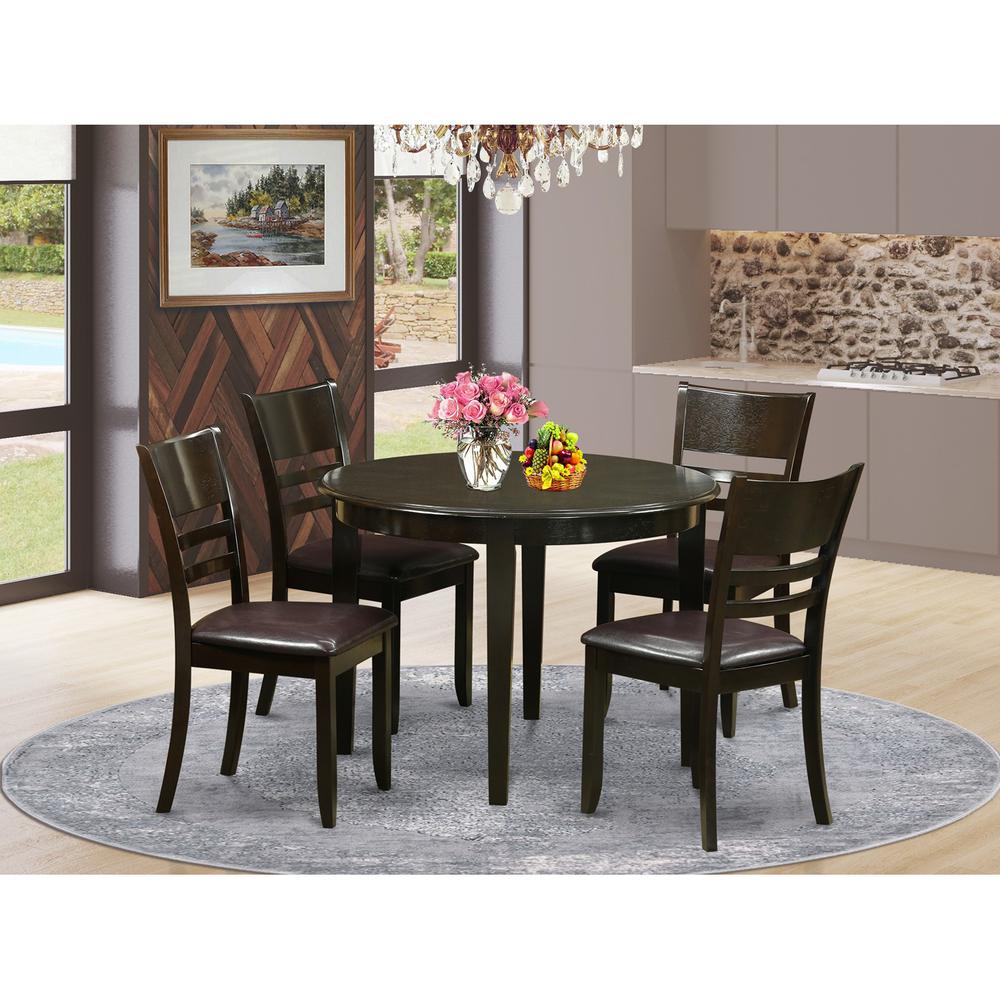 5  PC  small  Kitchen  Table  set--Kitchen  Dining  nook  and  4  Kitchen  Chairs. Picture 1