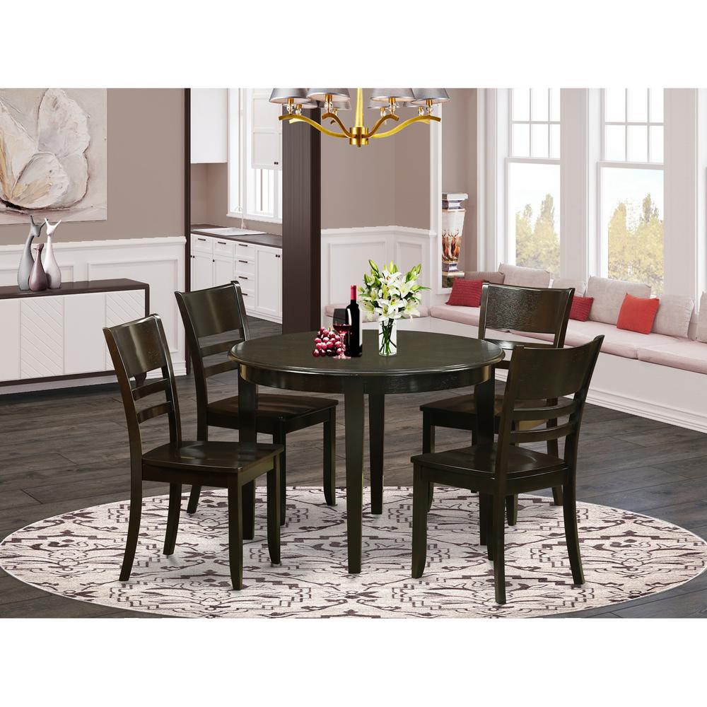 5  Pc  small  Kitchen  Table  and  Chairs  set-Dining  Table  and  4  Dining  Chairs. Picture 1