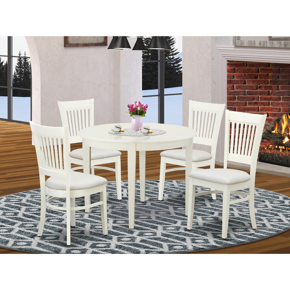 Dining Table- Dining Chairs, BOVA5-LWH-C. Picture 1