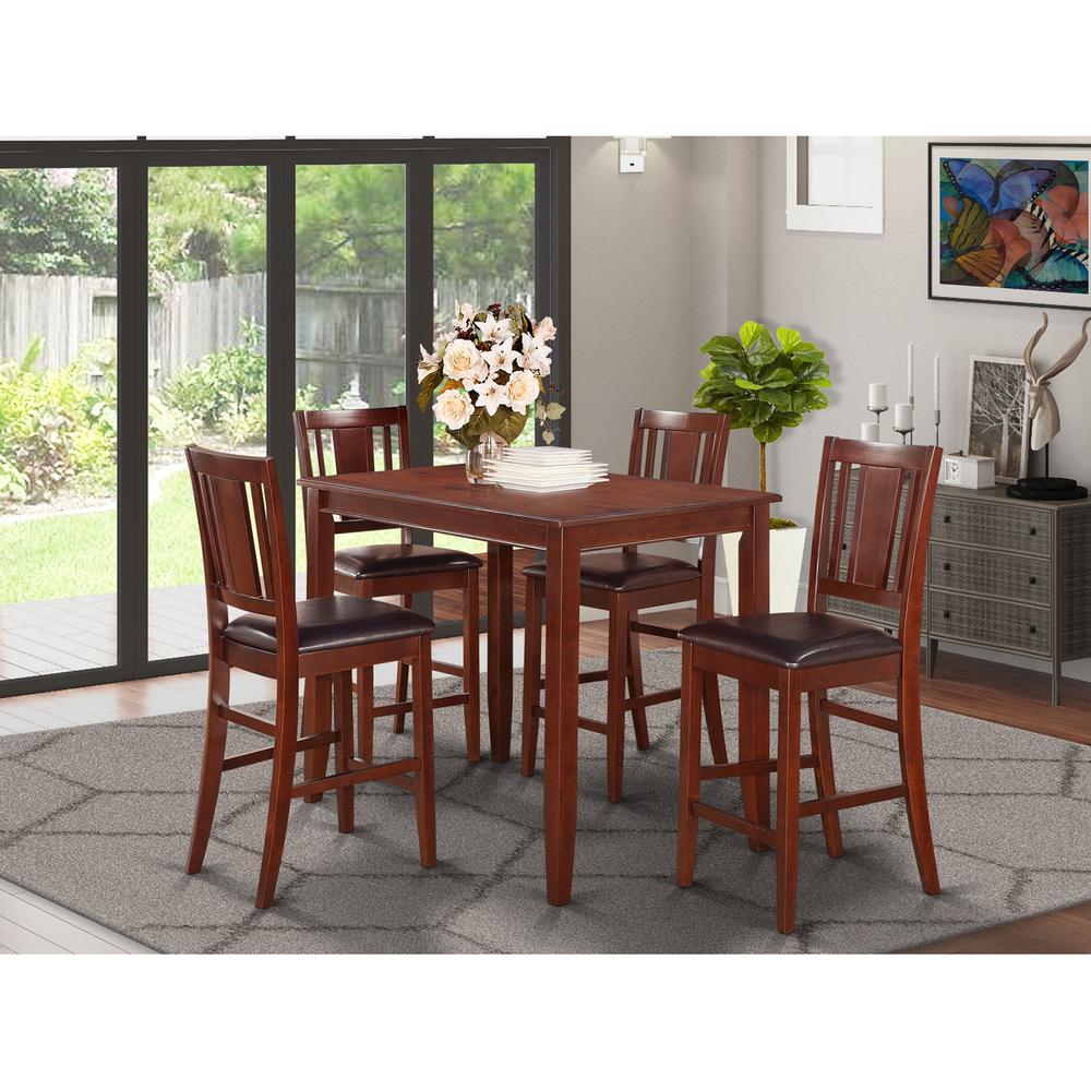 5  Pc  Counter  height  Table  set-counter  height  Table  and  4  Stools. Picture 4