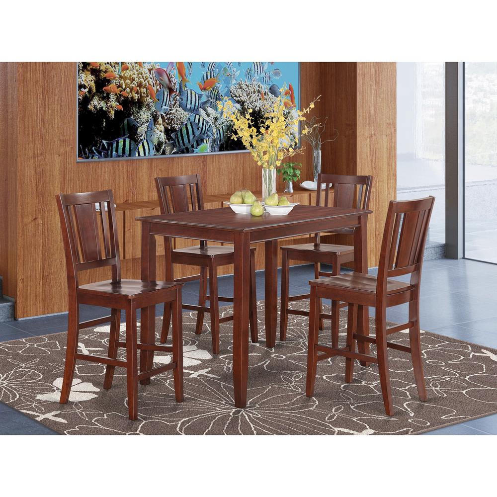 5  Pc  Counter  height  Table  set-high  top  Table  and  4  Kitchen  counter  Chairs. Picture 2