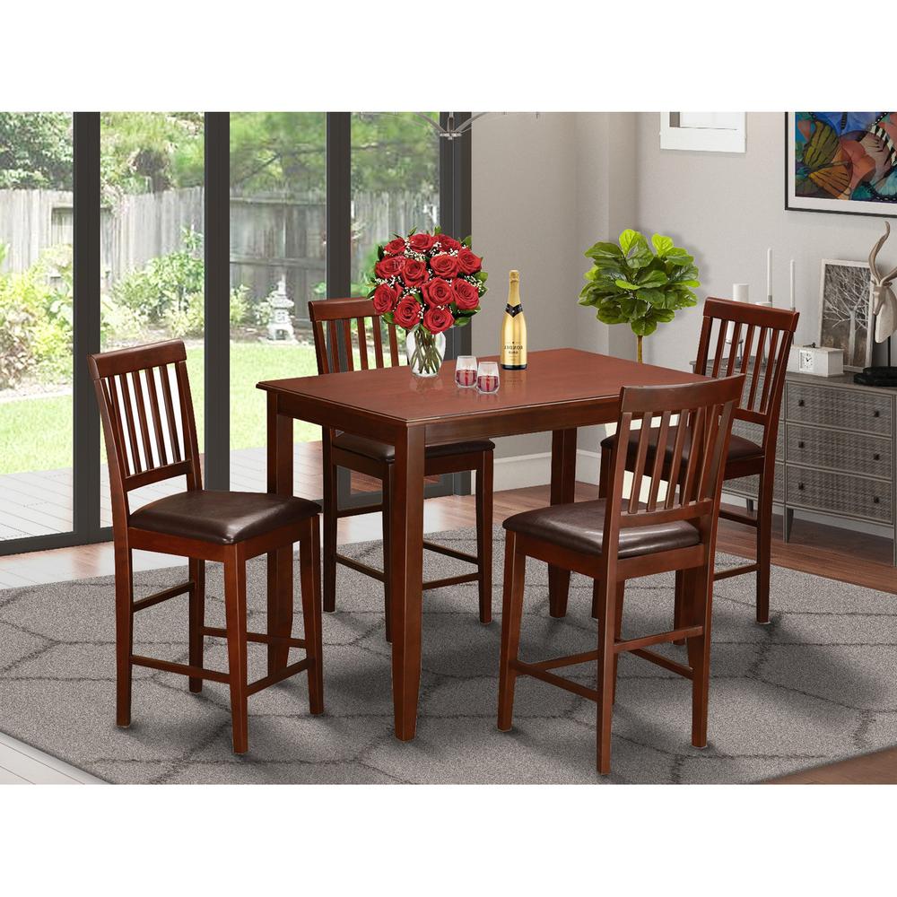 5  Pc  counter  height  Dining  set-high  Table  and  4  Kitchen  Chairs.. Picture 1