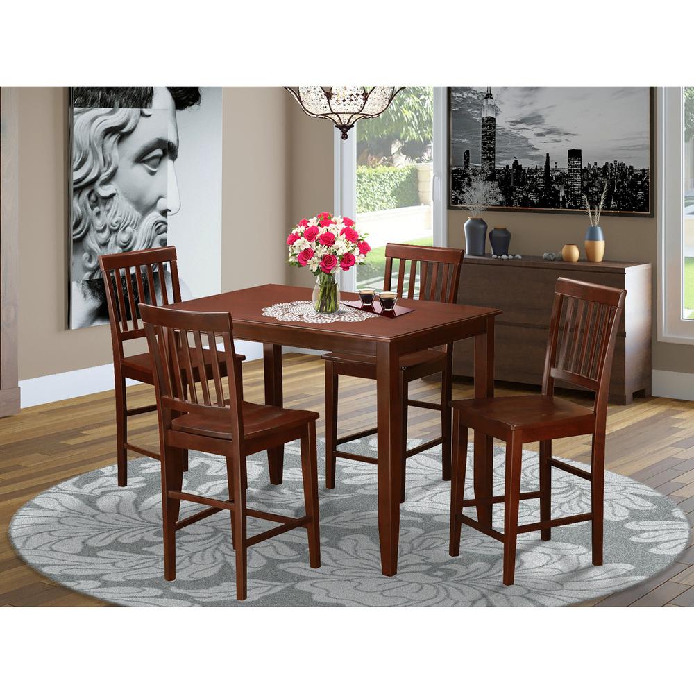 5  Pc  counter  height  Dining  set-high  Table  and  4  dinette  Chairs.. Picture 1