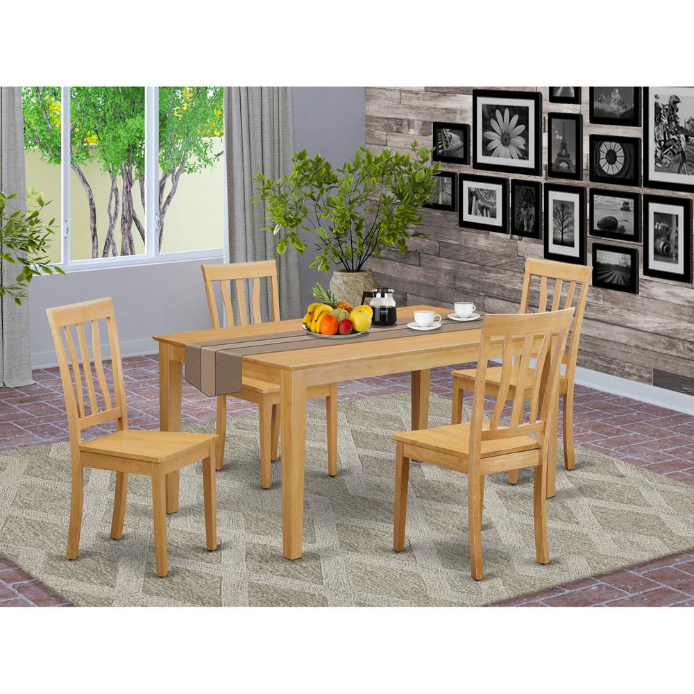 5  PC  Dinette  set  -  Kitchen  Table  and  4  Dining  Chairs. Picture 1