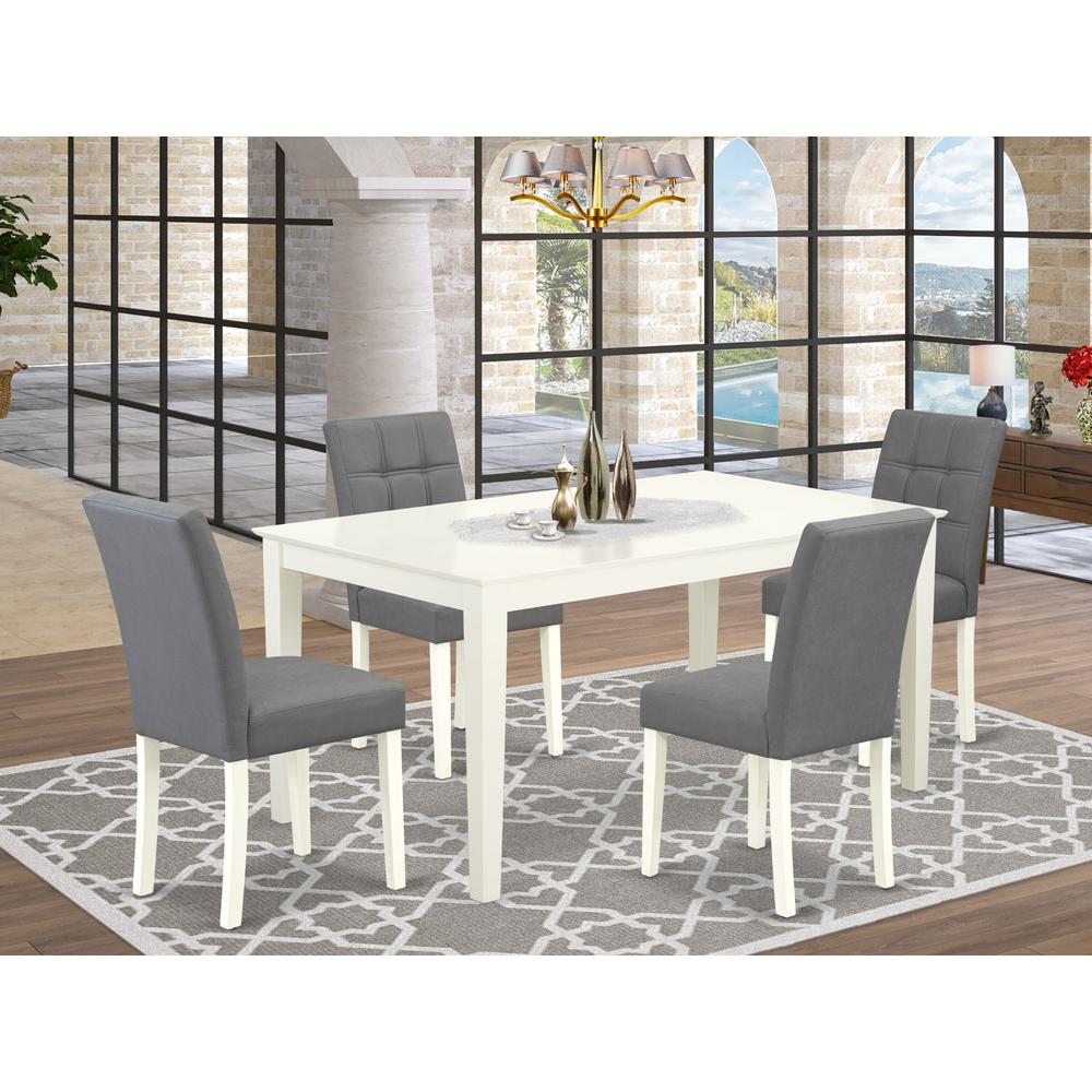5 Piece Dining Table Set consists A Modern Table. Picture 1