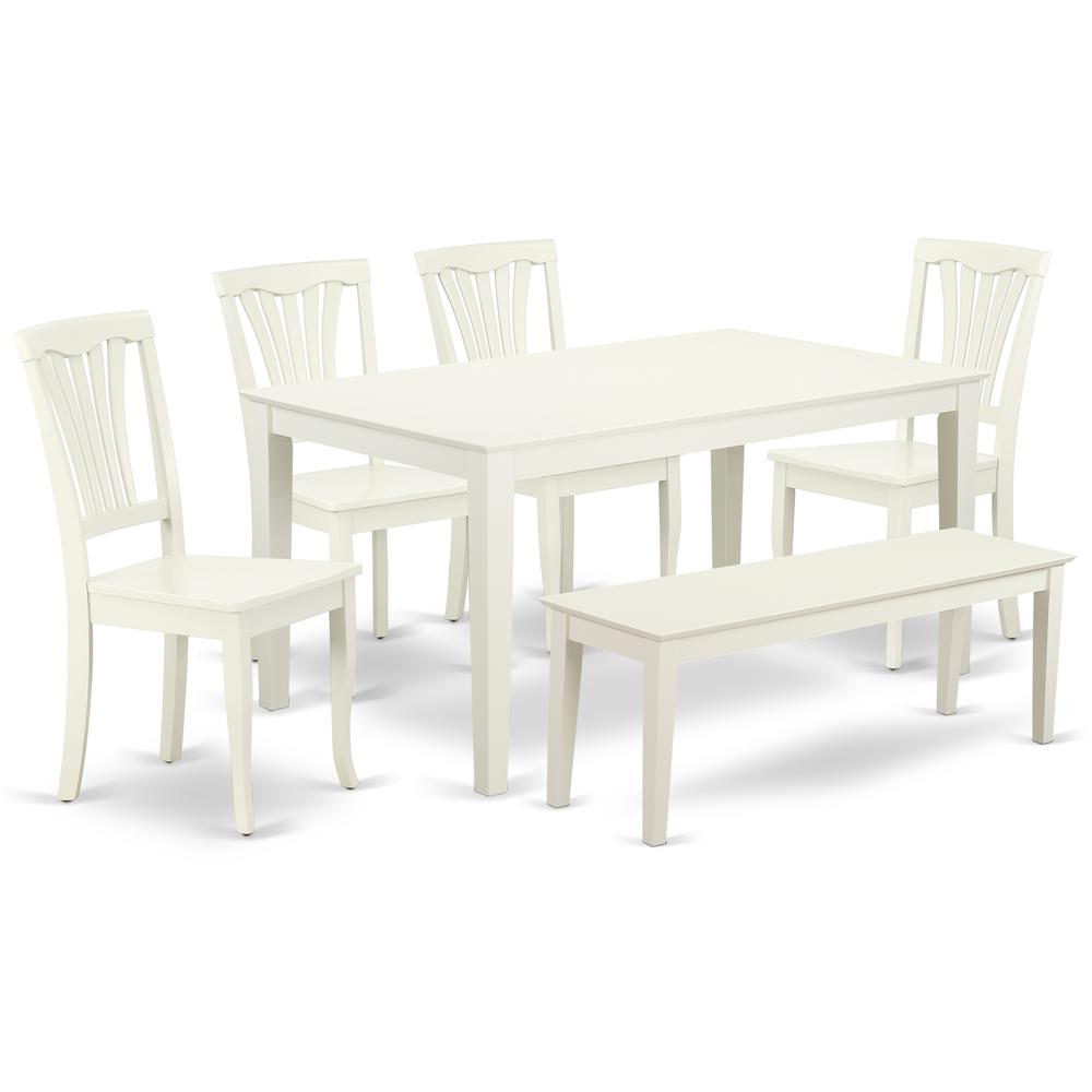 Dining Room Set Linen White, CAAV6-LWH-W. Picture 1