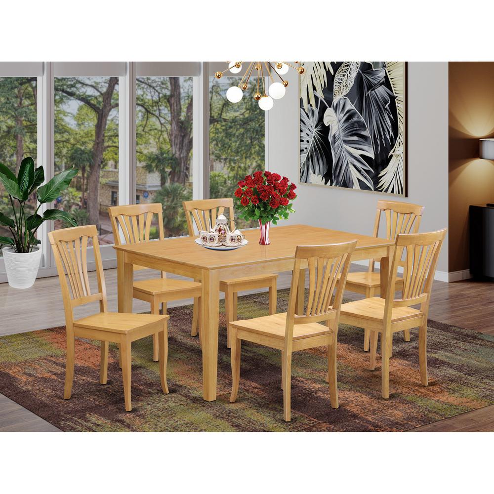 7  Pc  Dining  room  set  -  Dining  Table  and  6  Dining  Chairs. Picture 1