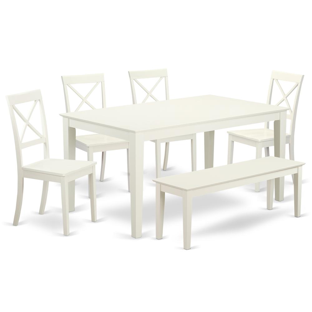 Dining Room Set Linen White, CABO6-LWH-W. Picture 1