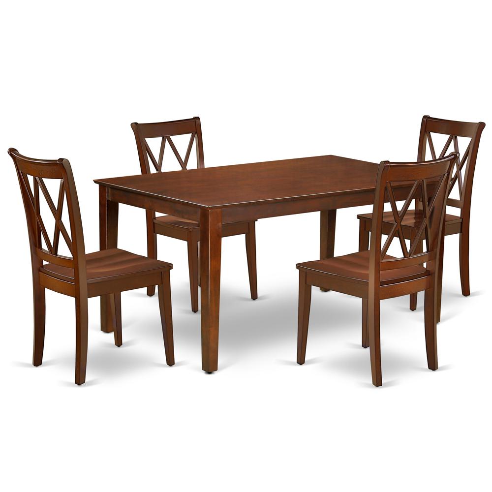 Dining Room Set Mahogany, CACL5-MAH-W. Picture 1