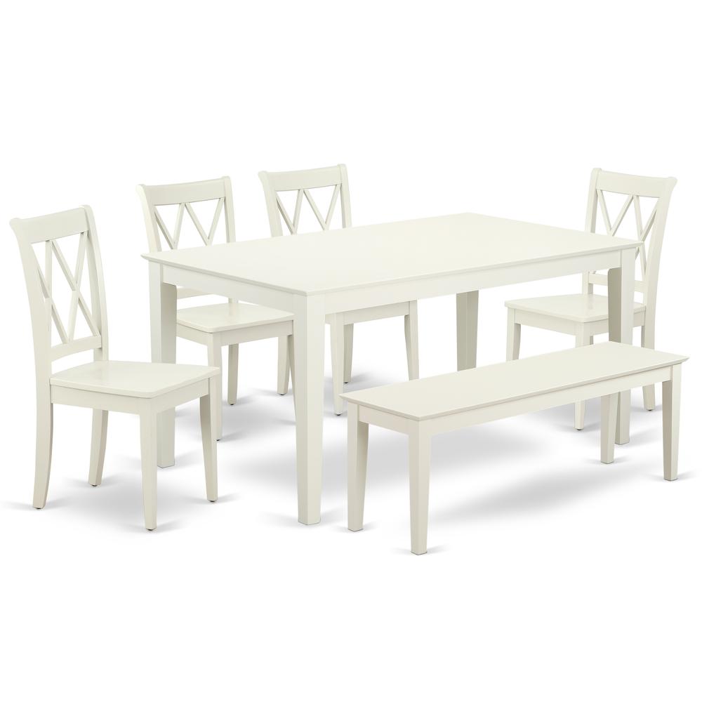 Dining Room Set Linen White, CACL6-LWH-W. Picture 1