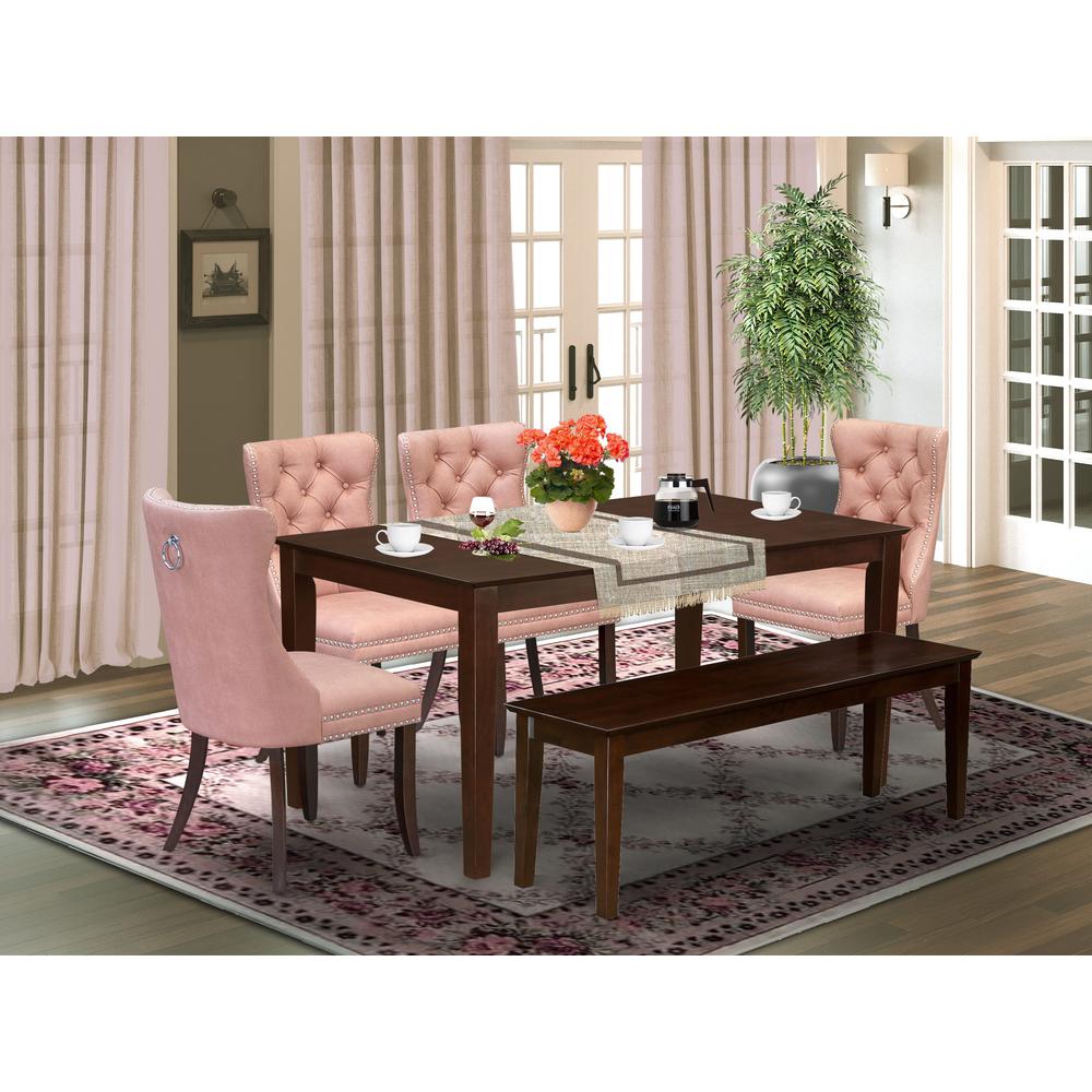 6 Piece Dining Room Set Consists of a Rectangle Kitchen Table. Picture 1