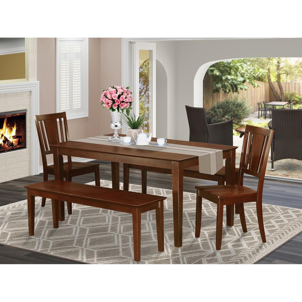 5  Pc  Dining  room  set  for  4-Dining  Table  and  2  Chairs  and  2  Benches. Picture 1