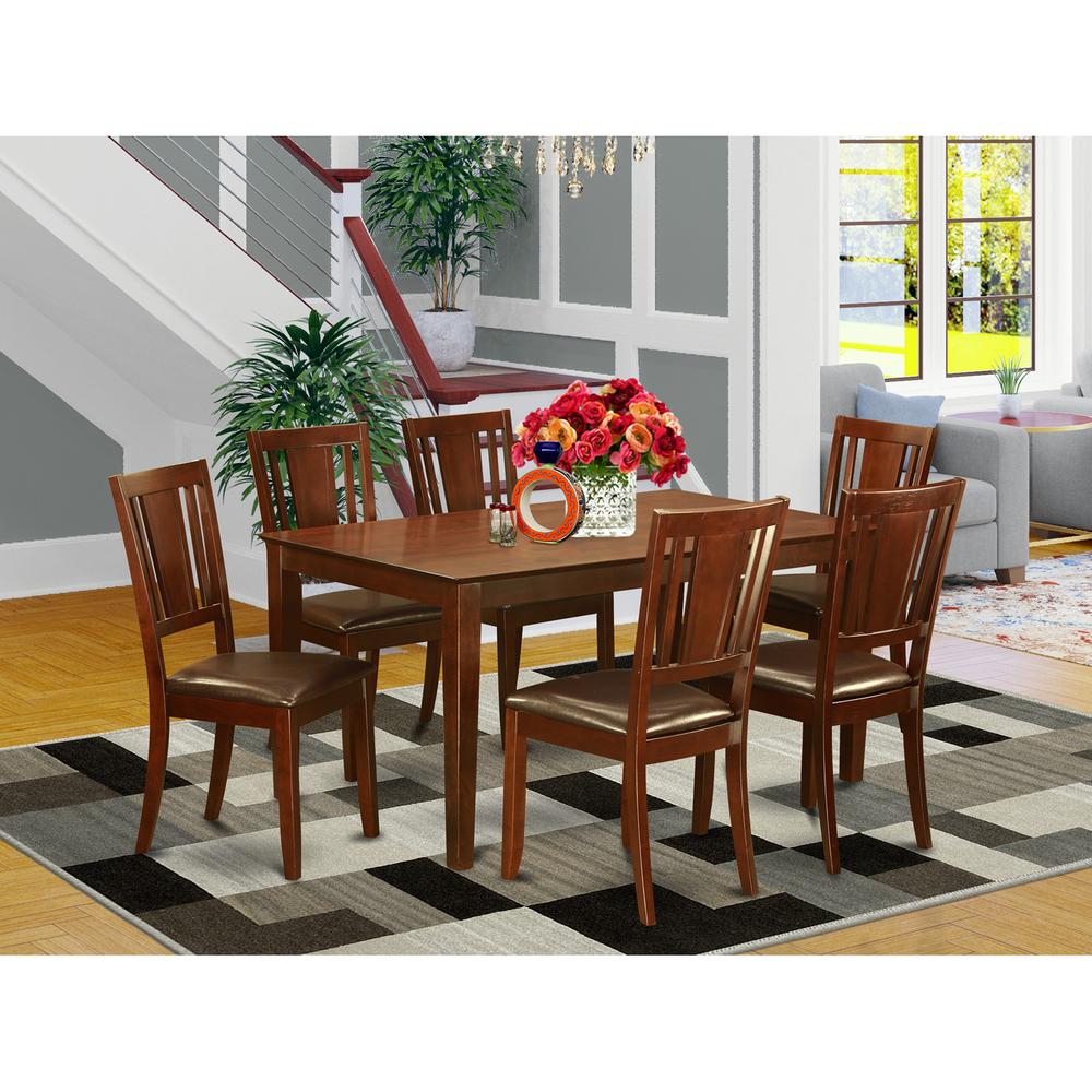 7  PC  Dining  room  set  for  6-Table  and  6  Dining  Chairs. Picture 1