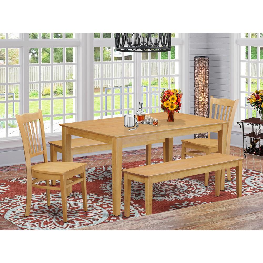 5  Pc  Dining  room  set  -  Table  for  small  spaces  and  2  Kitchen  Chairs  also  2  benches. Picture 1