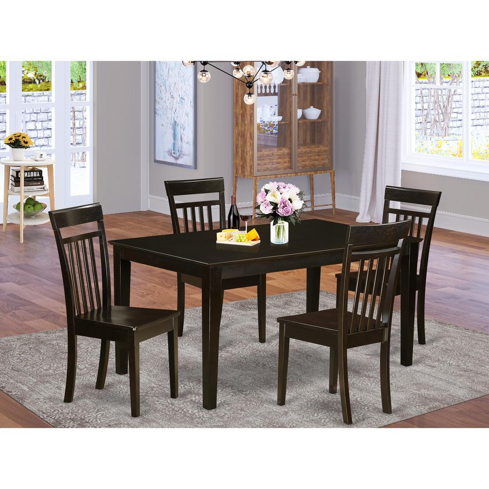 5  Pc  Kitchen  table  set  for  4  set-Kitchen  Table  and  4  Kitchen  Dining  Chairs. Picture 1