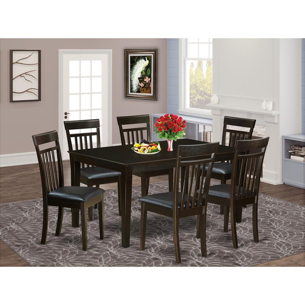 7  Pc  Dining  room  Dining  Table  and  6  Dining  Chairs. Picture 1