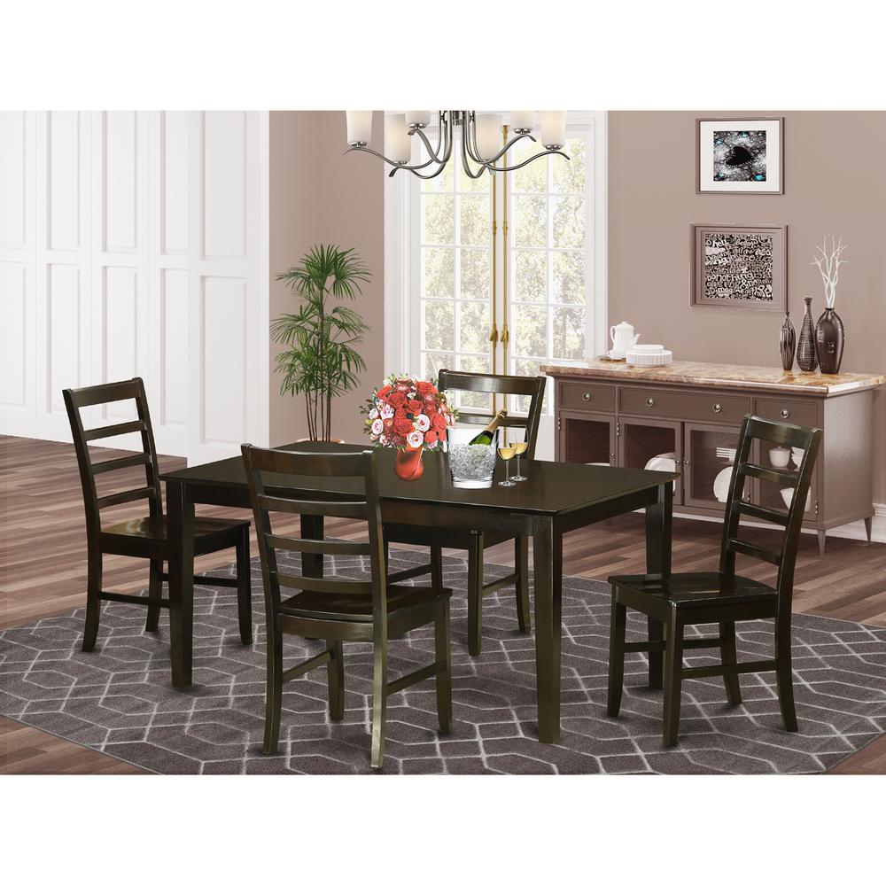 5  PC  Dining  room  set-Glass  Top  Dining  Table  and  4  Dining  Chairs. Picture 1