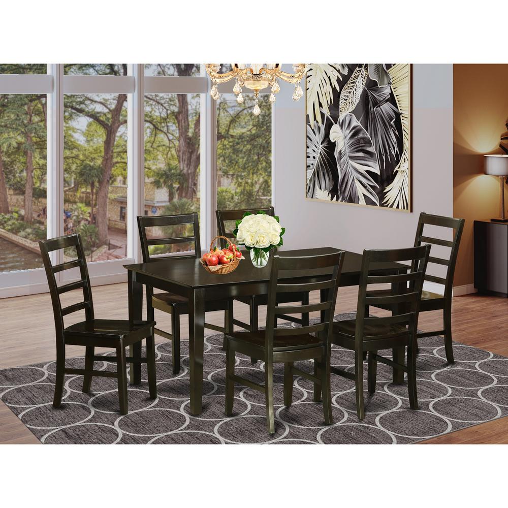 7  PC  formal  Dining  room  set-Table  and  6  matching  Dining  Chairs. Picture 1