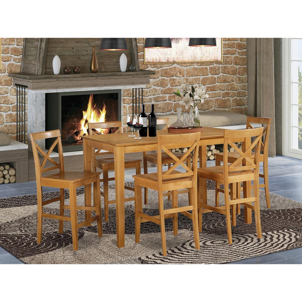 7  Pc  pub  Table  set-  Table  and  6  Kitchen  bar  stool. Picture 1