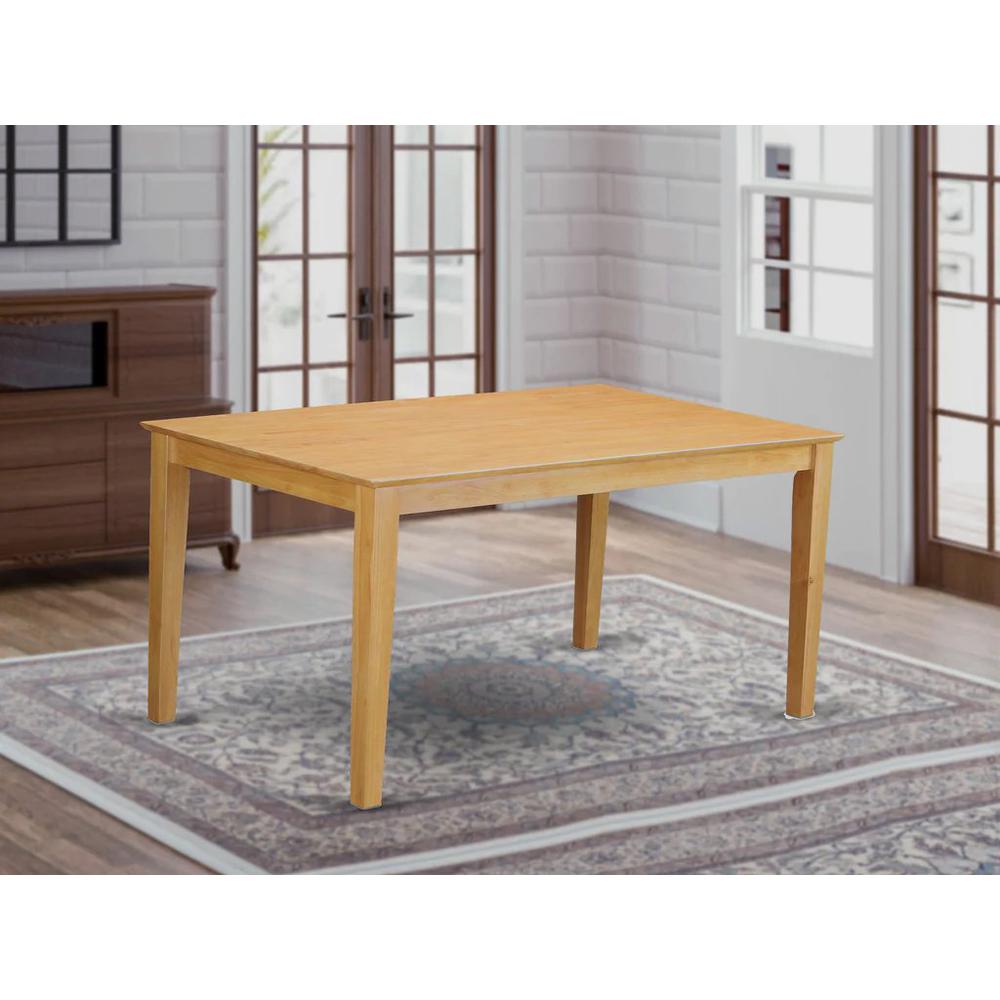 Capri  Rectangular  dining  table  36"x60"  with  solid  wood  top  In  Cappuccino  Finish. Picture 2