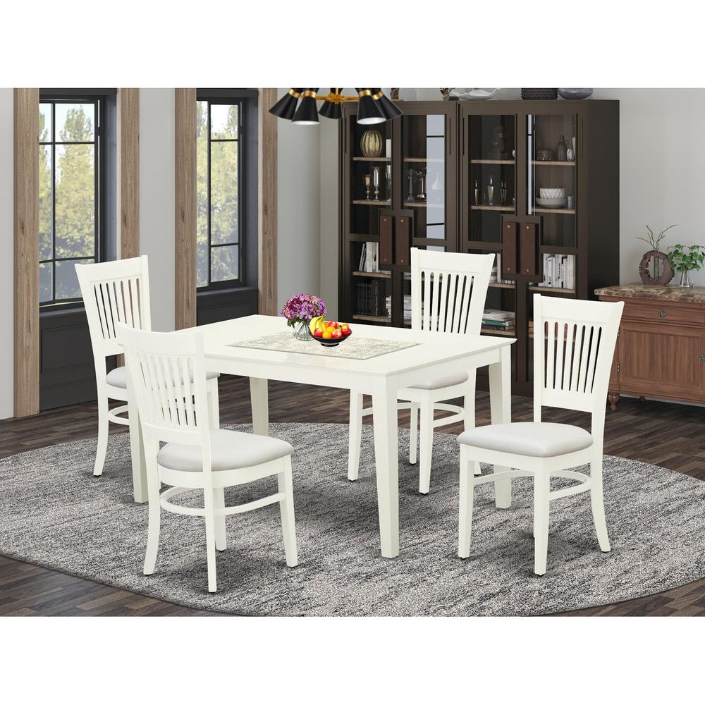 Dining Table- Dining Chairs, CAVA5-LWH-C. Picture 1