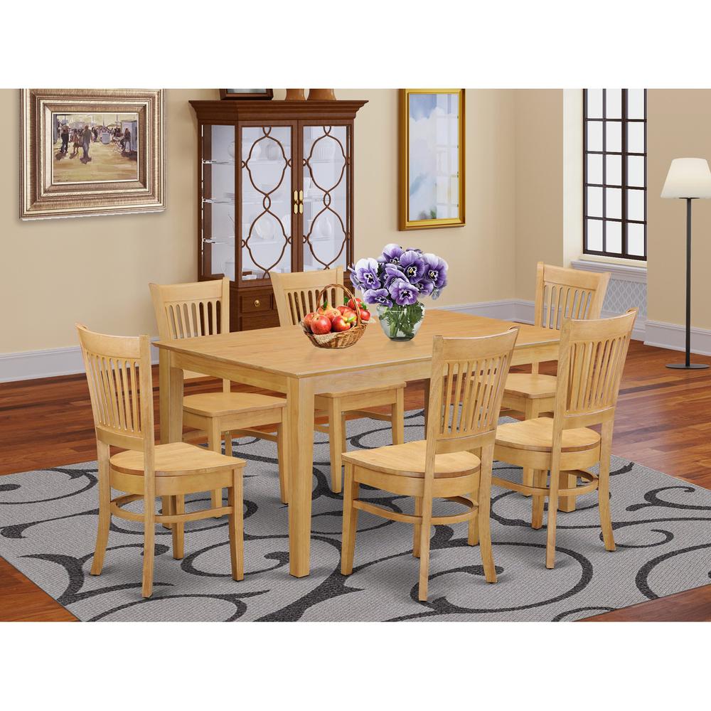 7  Pc  Dining  room  set  -  Dining  Table  and  6  Dining  Chairs. Picture 1