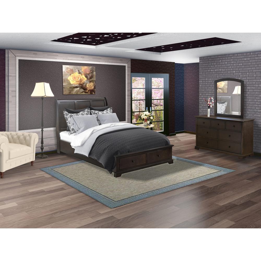 Cordova 3-PC Bedroom Set Contains a Platform Bed. Picture 1