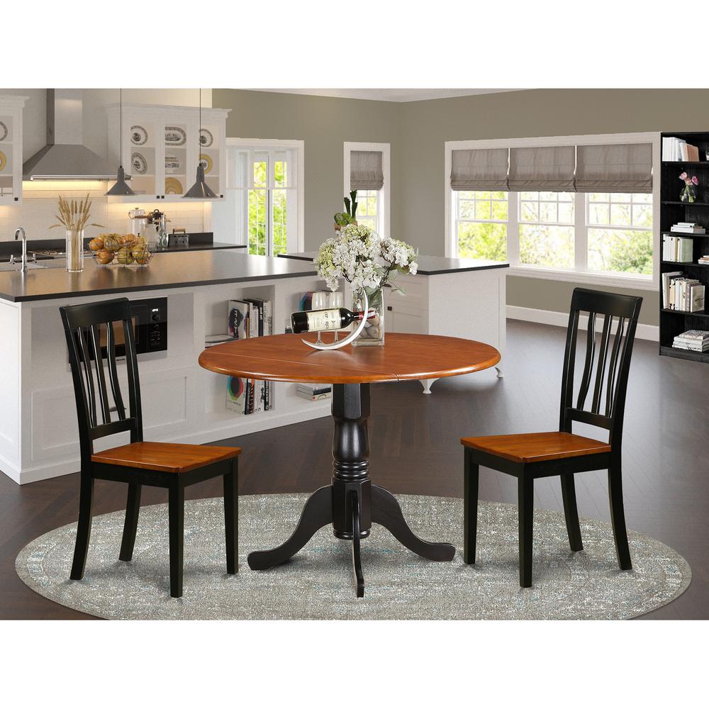 Dining  set  -  3  Pcs  with  2  Wooden  Chairs. Picture 1