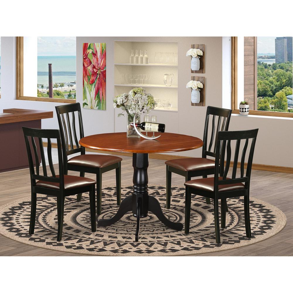 Dining set - 5 Pcs with 4 Wood Chairs. Picture 1