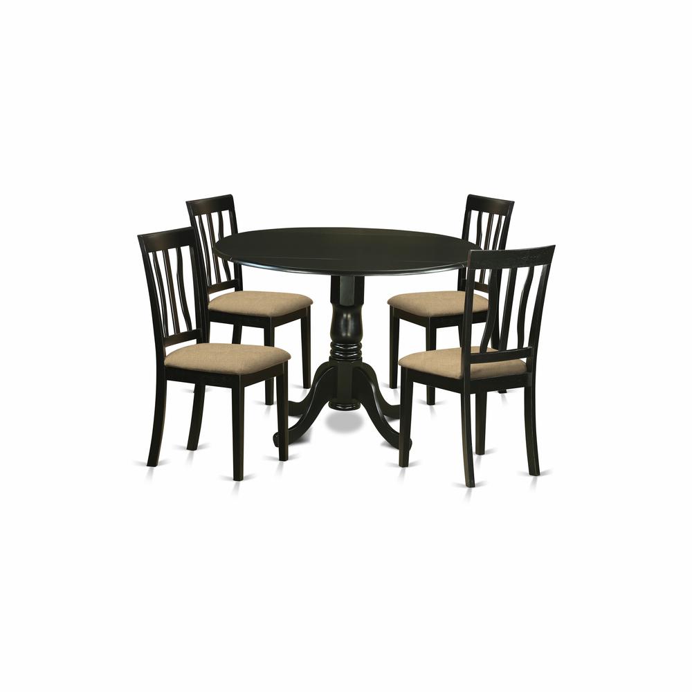 5  PC  Table  set  -  Dining  Table  and  4  Kitchen  Dining  Chairs. Picture 1