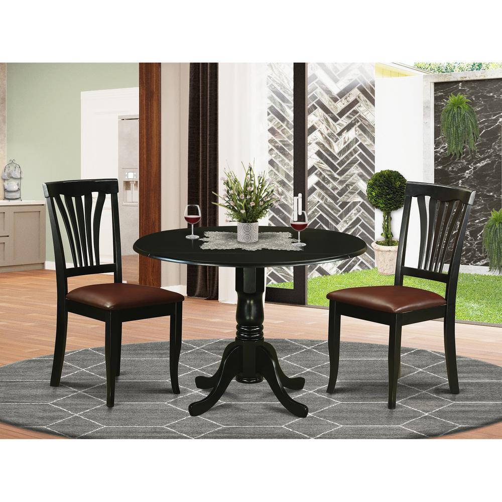 3  Pc  Kitchen  nook  Dining  set-Dining  Table  and  2  Dining  Chairs. Picture 2