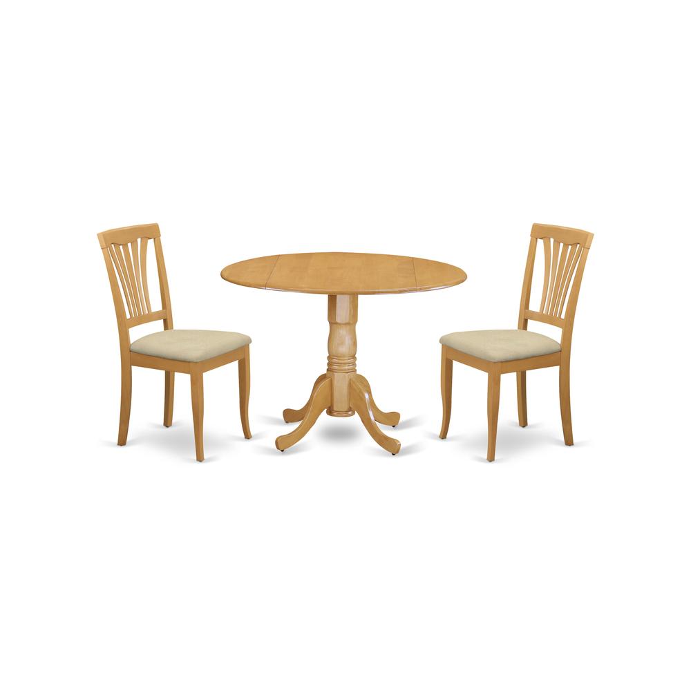 3  PC  small  Kitchen  Table  and  Chairs  set-small  Kitchen  Table  plus  2  dinette  Chairs. The main picture.