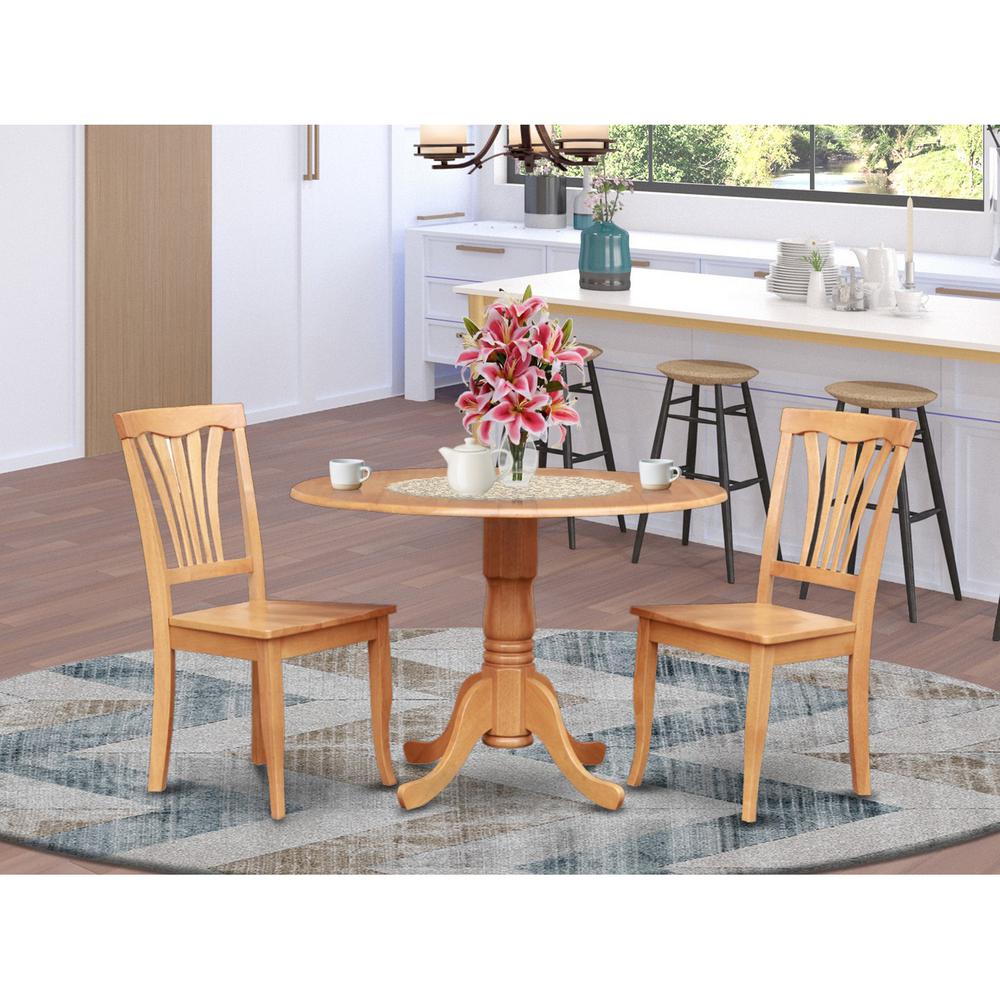 3  Pc  Kitchen  nook  Dining  set-Kitchen  Table  and  2  Dining  Chairs. Picture 1