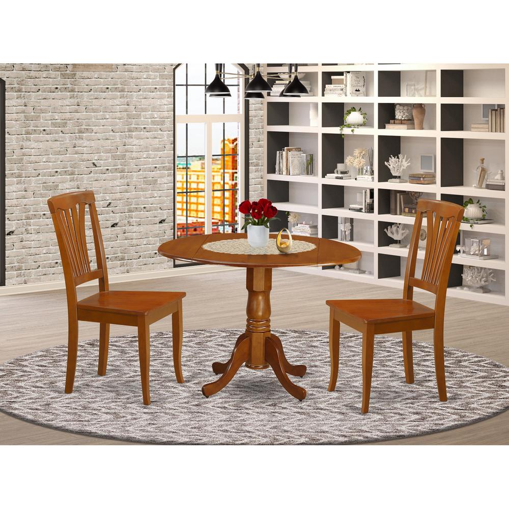 3  PC  small  Kitchen  Table  and  Chairs  set-Kitchen  Dining  nook  and  2  Dining  Chairs. The main picture.