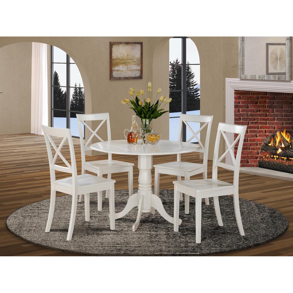 5  PC  small  Kitchen  Table  set-small  Table  and  4  dinette  Chairs. Picture 1