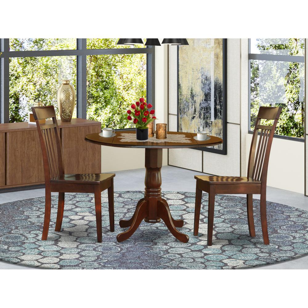 3  Pc  Kitchen  nook  Dining  set-small  Table  and  2  Dining  Chairs. Picture 1