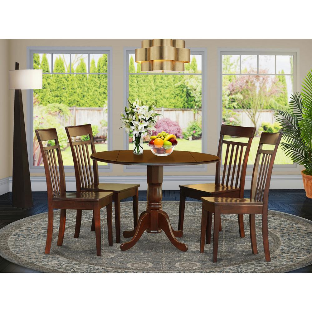 5  Pc  Kitchen  nook  Dining  set-small  Table  and  4  Dining  Chairs. Picture 1