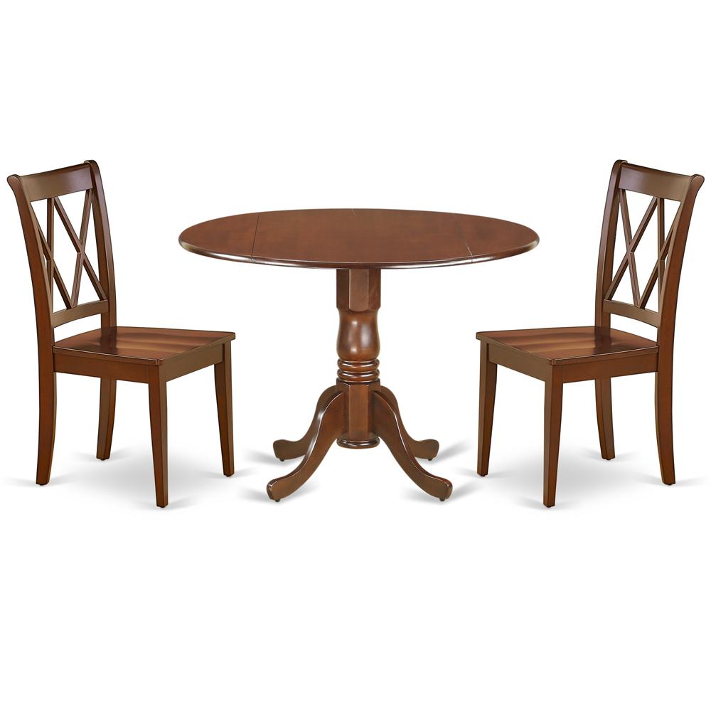 Dining Room Set Mahogany, DLCL3-MAH-W. Picture 1