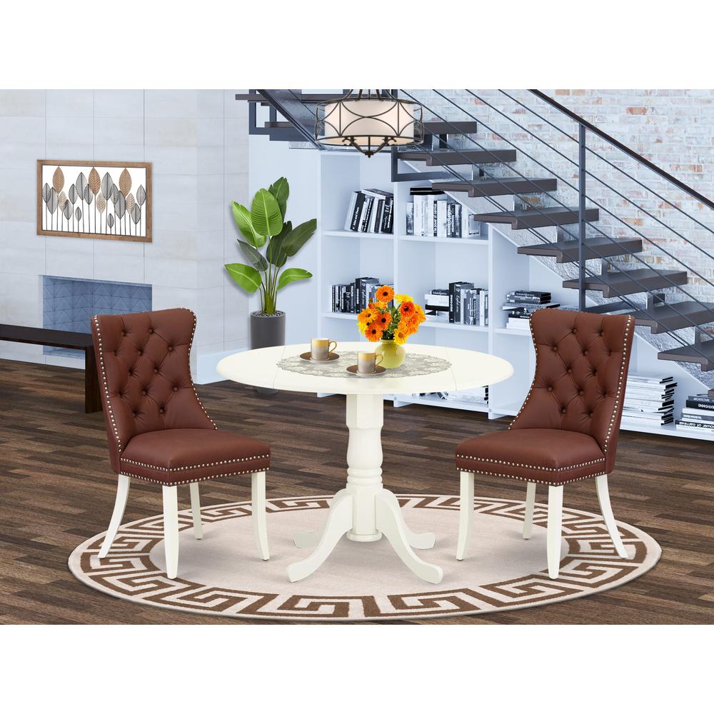 3 Piece Modern Dining Table Set. Picture 1