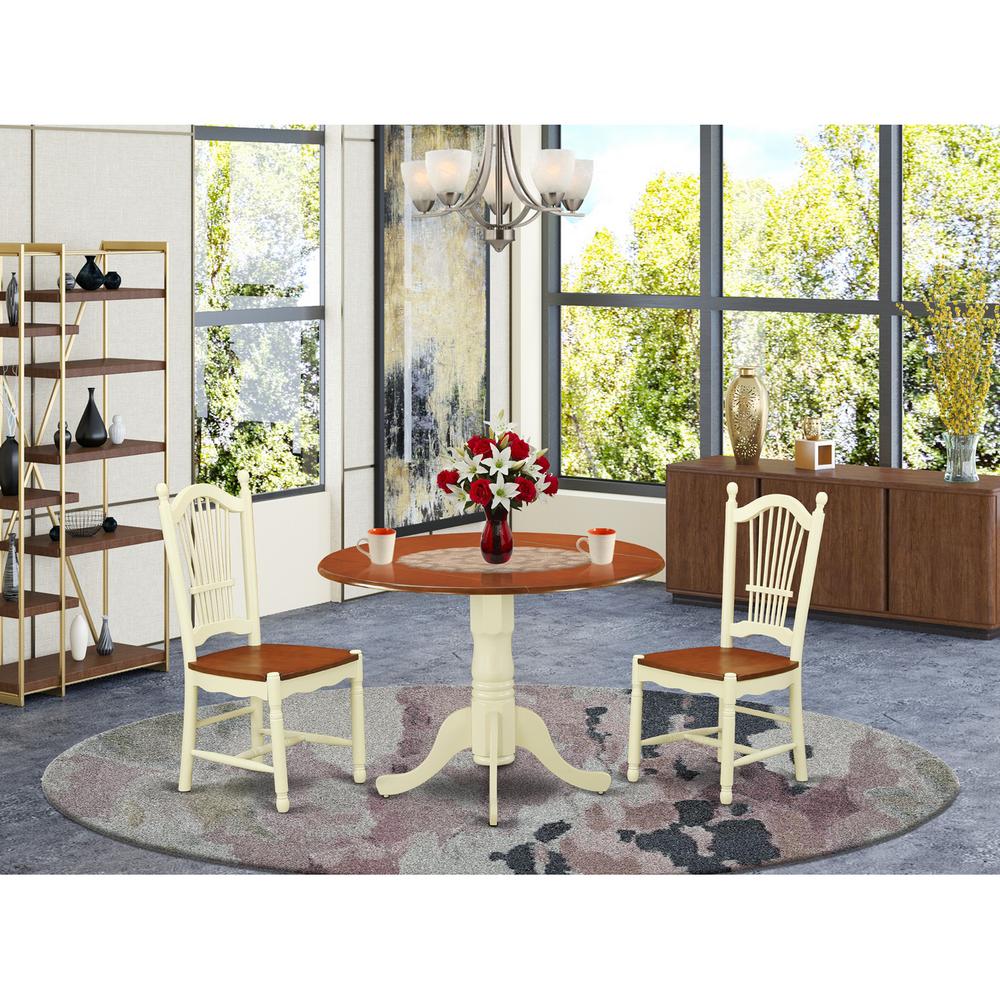 3  PC  Kitchen  dinette  set-Kitchen  dinette  Table  and  2  Kitchen  Dining  Chairs. Picture 1